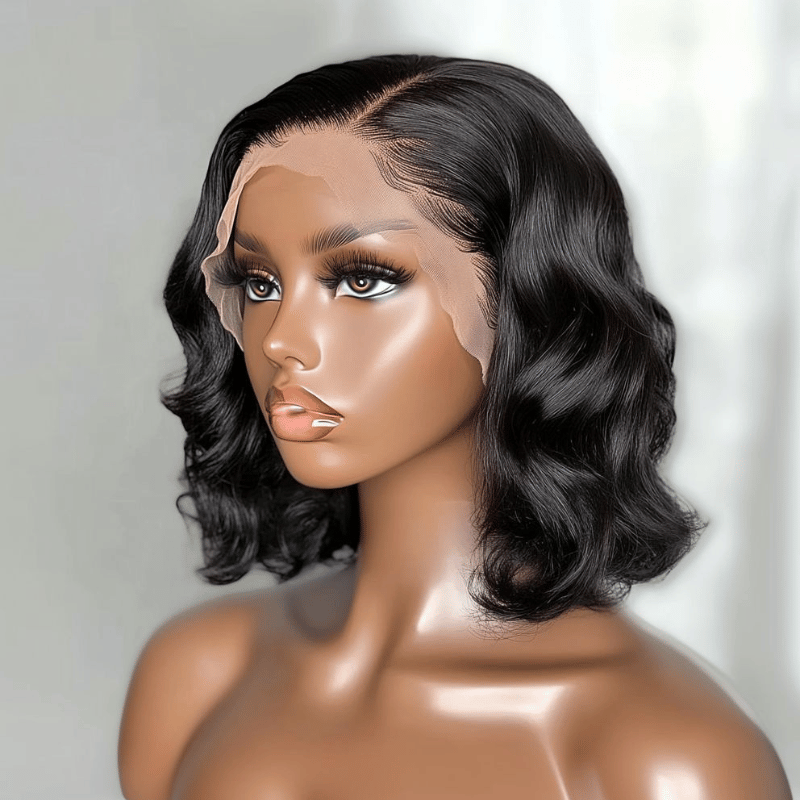 HD wavy bob Wig