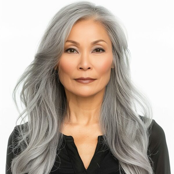 HD Indian gray blend hair Wig