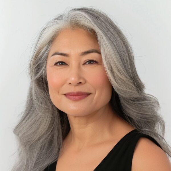 HD Indian gray blend hair Wig - Image 2